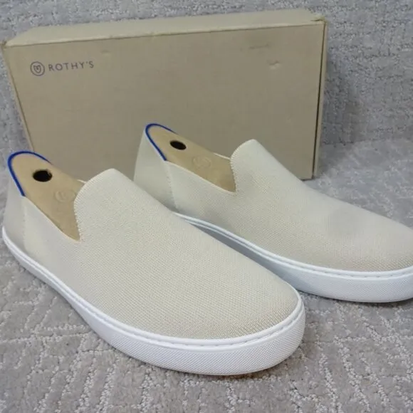 Rothy's The Sneaker Women's 12.5 US Beige Sand Casual Fabric Slip On Shoes