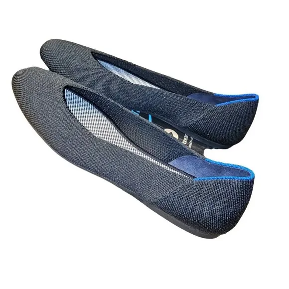 Rothy's Womens Black Flats Shoes‎ Slip On 7