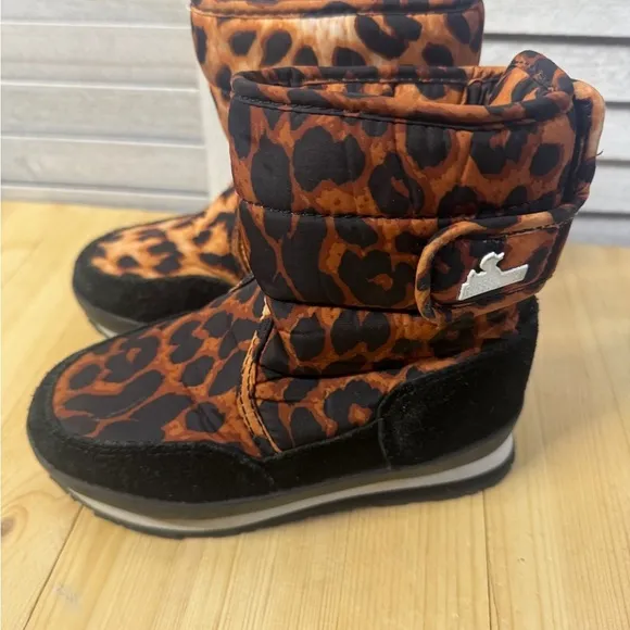 Rubber Duck Leopard Print Boots. Size 12.5. Great Condition. Snow Boot.