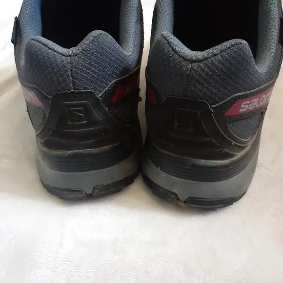 SALOMON XA COMP 8 SNEAKERS TRAIL RUNNING SHOES BLUE/GRAY WATERPROOF~MENS SIZE 8
