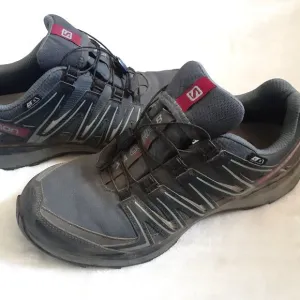 SALOMON XA COMP 8 SNEAKERS TRAIL RUNNING SHOES BLUE/GRAY WATERPROOF~MENS SIZE 8