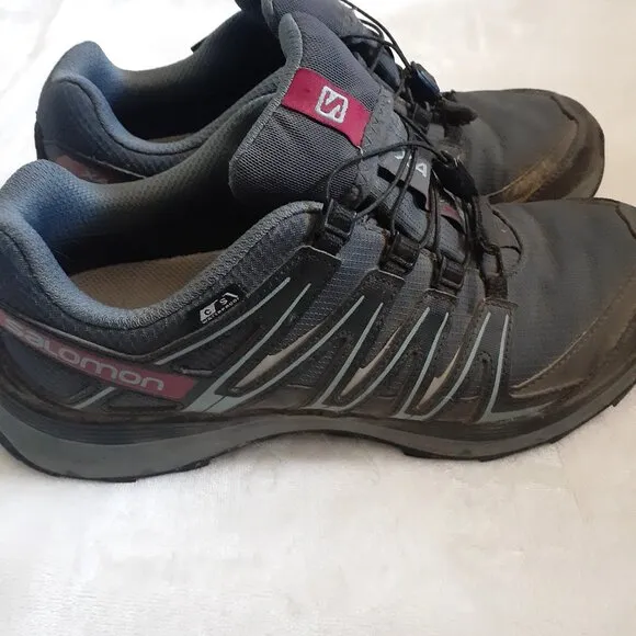 SALOMON XA COMP 8 SNEAKERS TRAIL RUNNING SHOES BLUE/GRAY WATERPROOF~MENS SIZE 8