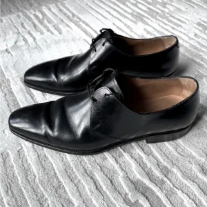 Salvatore ✔️ Ferragamo Black Leather Oxford Lace-Up Shoes