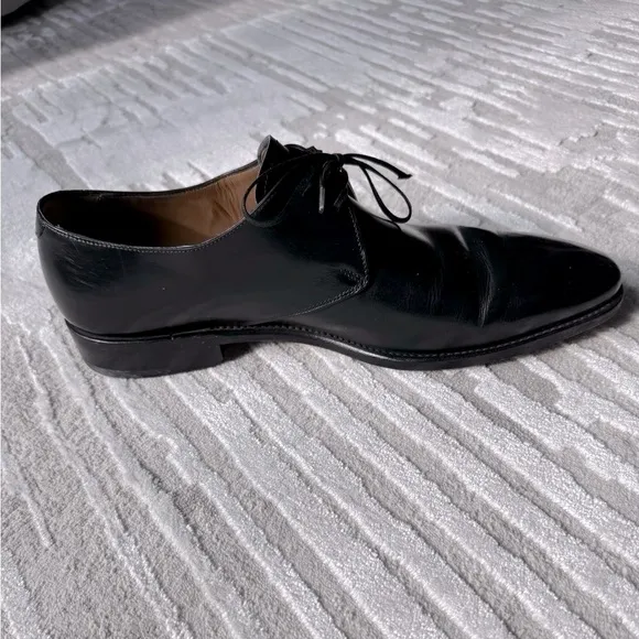 Salvatore ✔️ Ferragamo Black Leather Oxford Lace-Up Shoes