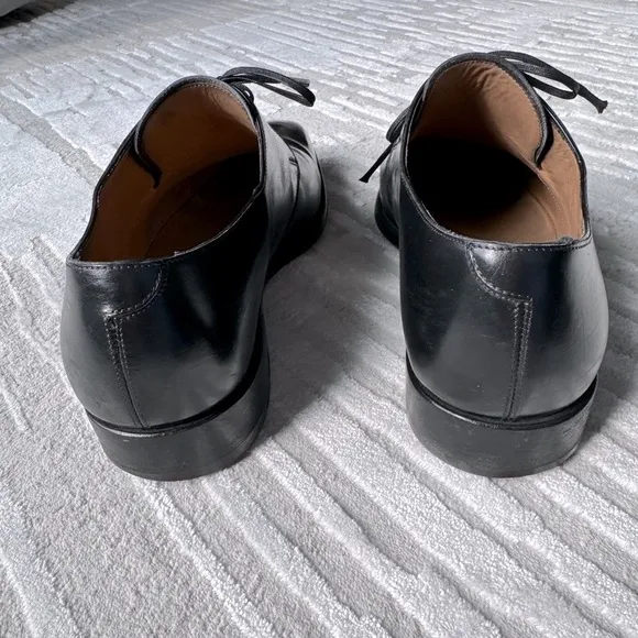 Salvatore ✔️ Ferragamo Black Leather Oxford Lace-Up Shoes
