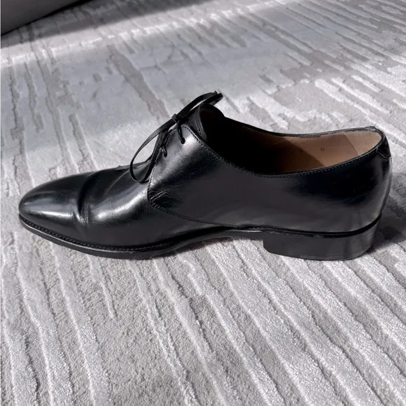 Salvatore ✔️ Ferragamo Black Leather Oxford Lace-Up Shoes