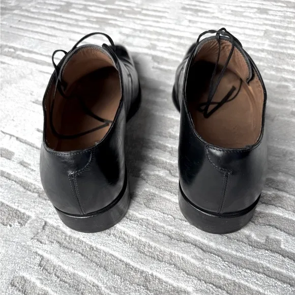 Salvatore ✔️ Ferragamo Black Leather Oxford Lace-Up Shoes