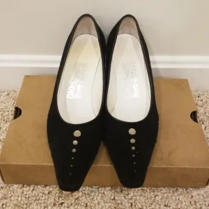 SALVATORE FERRAGAMO Black Size 8 Heels