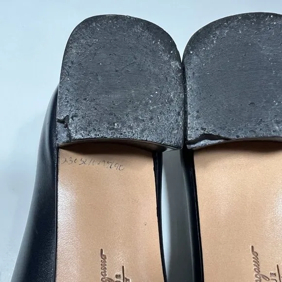 Salvatore Ferragamo Boutique Womens Leather Italy Shoes Pump Blue , 8.5 2 A Read
