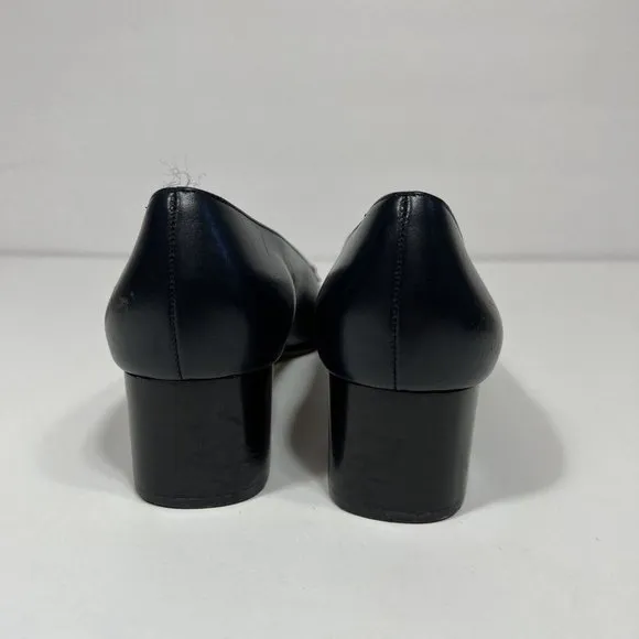 Salvatore Ferragamo Boutique Womens Leather Italy Shoes Pump Blue , 8.5 2 A Read