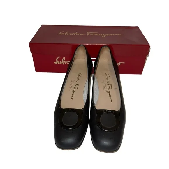 Salvatore Ferragamo Leather Woman Shoes Size 7.5