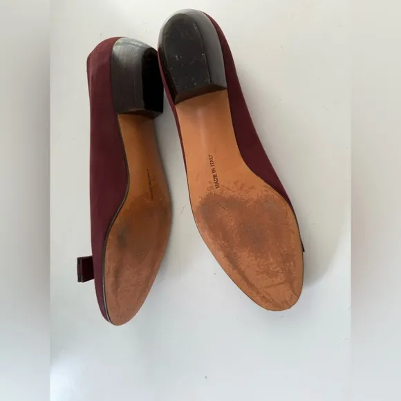 Salvatore Ferragamo Women's Burgundy Flats