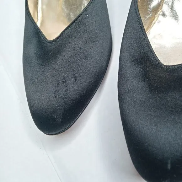 Salvator Ferragamo black leather shoes size 9