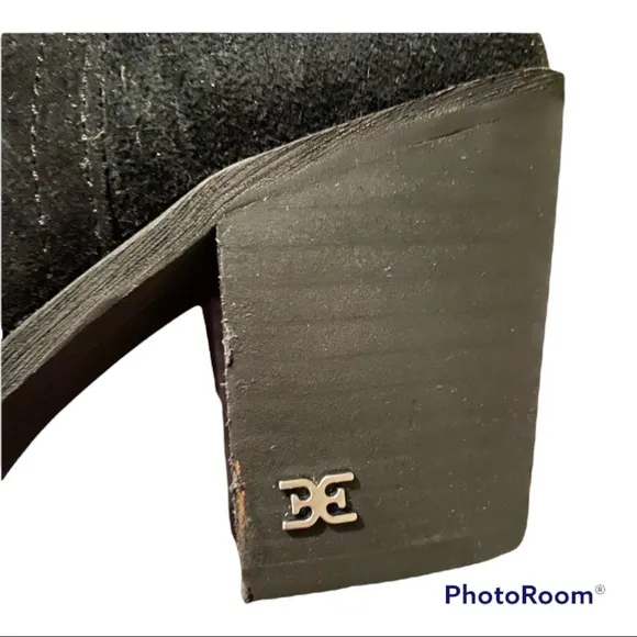 Sam Edelman black suede booties