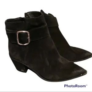 Sam Edelman black suede booties
