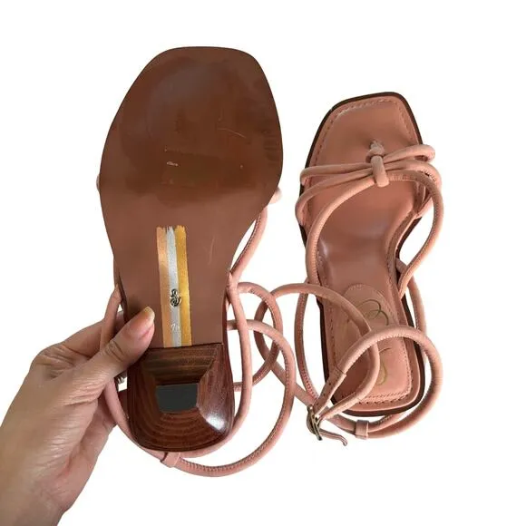 Sam Edelman Dia Canyon Clay Pink Strappy KittenHeel Sandals Size 7.5