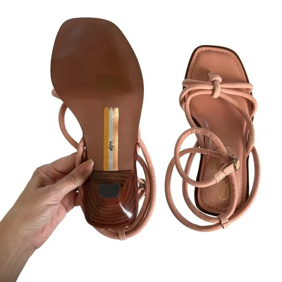Sam Edelman Dia Canyon Clay Pink Strappy KittenHeel Sandals Size 7.5