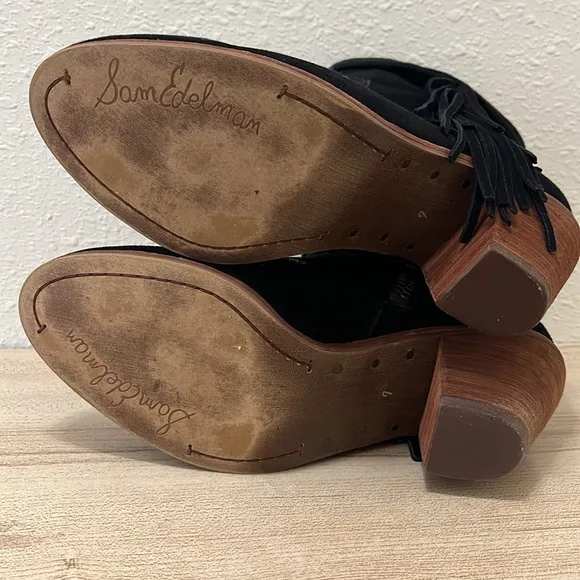 Sam Edelman Floral Embroidered Ankle Boots