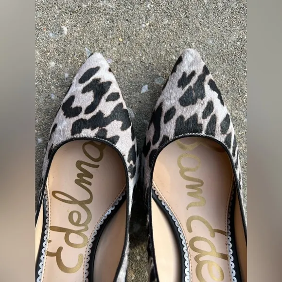 SAM EDELMAN High Heels Danna Dyed Cow Hair Animal Print Pumps Shoes Size 11