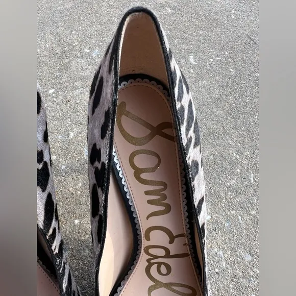 SAM EDELMAN High Heels Danna Dyed Cow Hair Animal Print Pumps Shoes Size 11