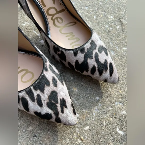 SAM EDELMAN High Heels Danna Dyed Cow Hair Animal Print Pumps Shoes Size 11