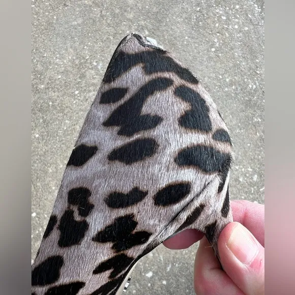 SAM EDELMAN High Heels Danna Dyed Cow Hair Animal Print Pumps Shoes Size 11