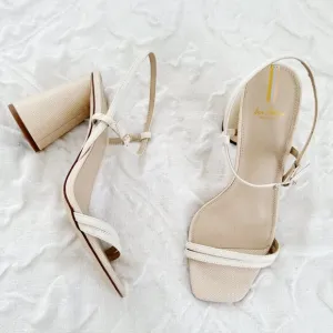 Sam Edelman Kit Beige Heels Size 8.5 New