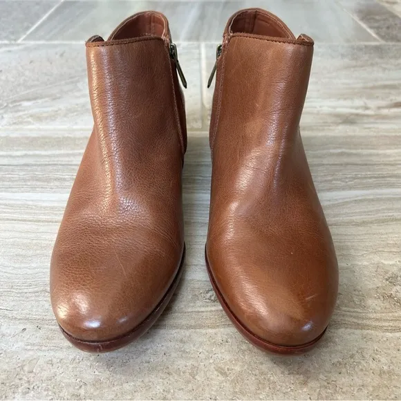 Sam Edelman Petty Chelsea Brown Leather Ankle Bootie, Size 8.