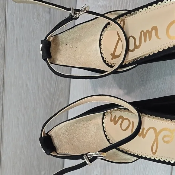 Sam Edelman Womens Odila Suede Ankle Heels Sandals shoes sz 9M