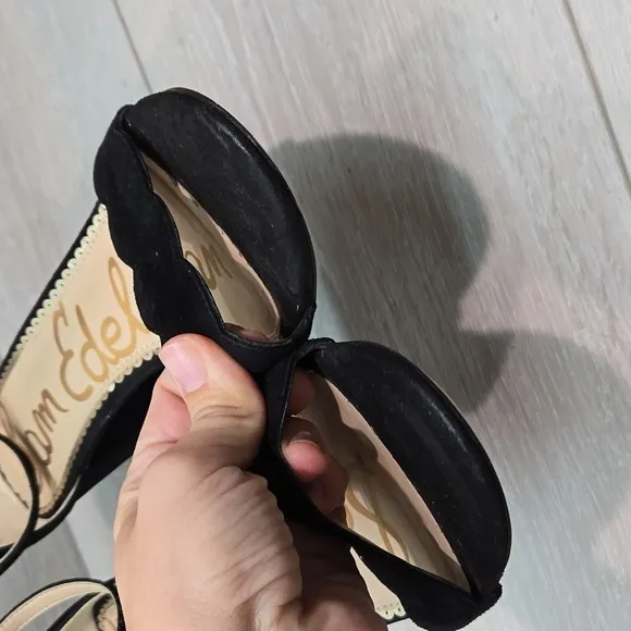 Sam Edelman Womens Odila Suede Ankle Heels Sandals shoes sz 9M