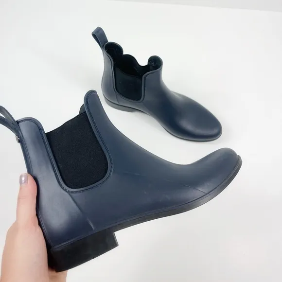 Sam Edelman Womens Size 9 Tinsley Matte Blue Rubber Rain Boots Waterproof Preppy