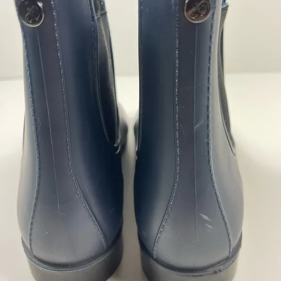 Sam Edelman Womens Size 9 Tinsley Matte Blue Rubber Rain Boots Waterproof Preppy