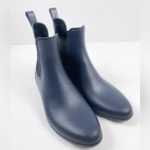 Sam Edelman Womens Size 9 Tinsley Matte Blue Rubber Rain Boots Waterproof Preppy