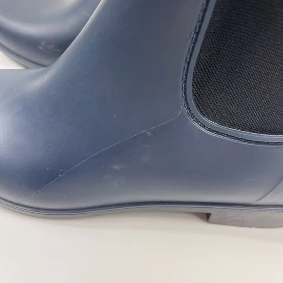 Sam Edelman Womens Size 9 Tinsley Matte Blue Rubber Rain Boots Waterproof Preppy