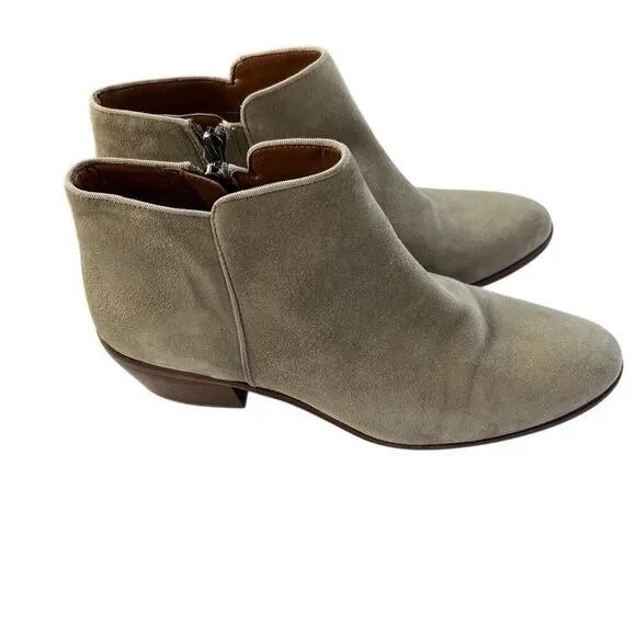 Sam Edelman Boot Booties Shoes Suede Tan Size 7.5