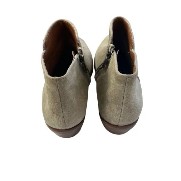 Sam Edelman Boot Booties Shoes Suede Tan Size 7.5