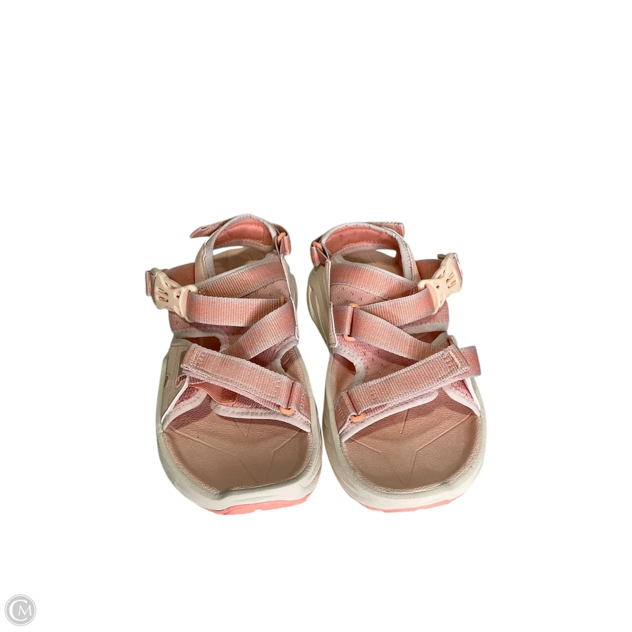 Sandals Flats By Hoka In Peach, Size: 8
