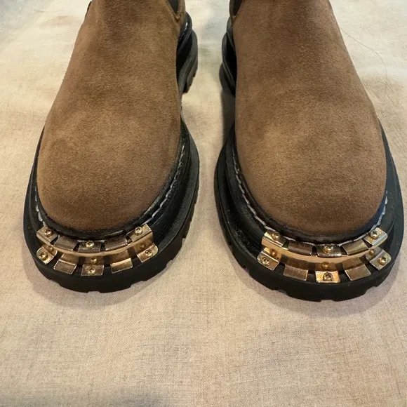 Sandro Olive Green Boots