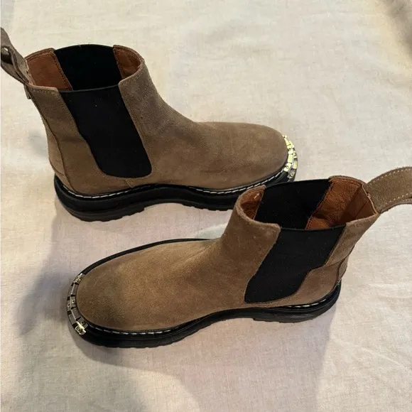 Sandro Olive Green Boots