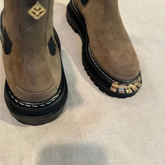 Sandro Olive Green Boots