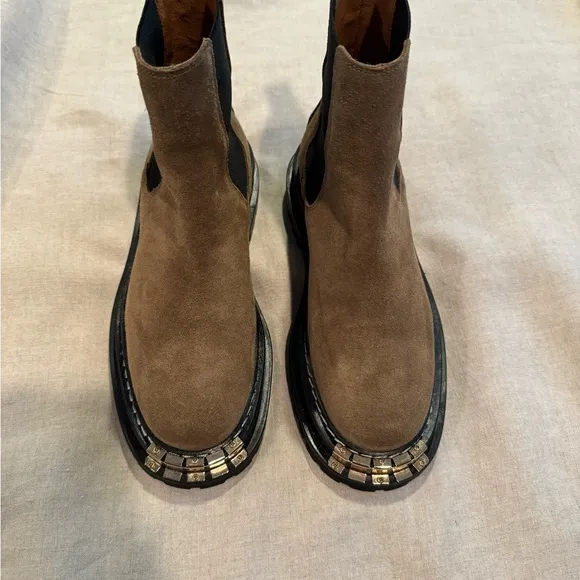 Sandro Olive Green Boots