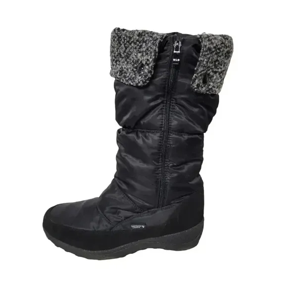 Santana Canada Andrea Aquaderm Black Winter Snow Boots Size 8