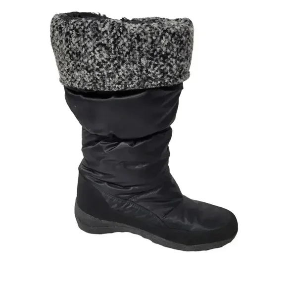 Santana Canada Andrea Aquaderm Black Winter Snow Boots Size 8