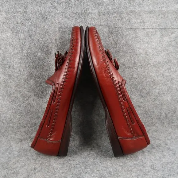 Santoni Shoes Mens 9.5 Tassel Loafer Slip On Leather Handcrafted Italian Classic