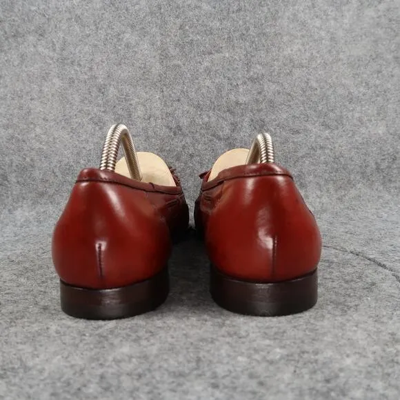 Santoni Shoes Mens 9.5 Tassel Loafer Slip On Leather Handcrafted Italian Classic
