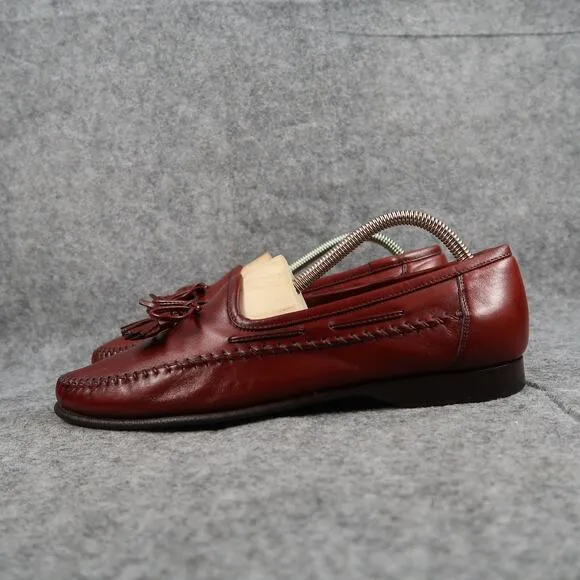 Santoni Shoes Mens 9.5 Tassel Loafer Slip On Leather Handcrafted Italian Classic