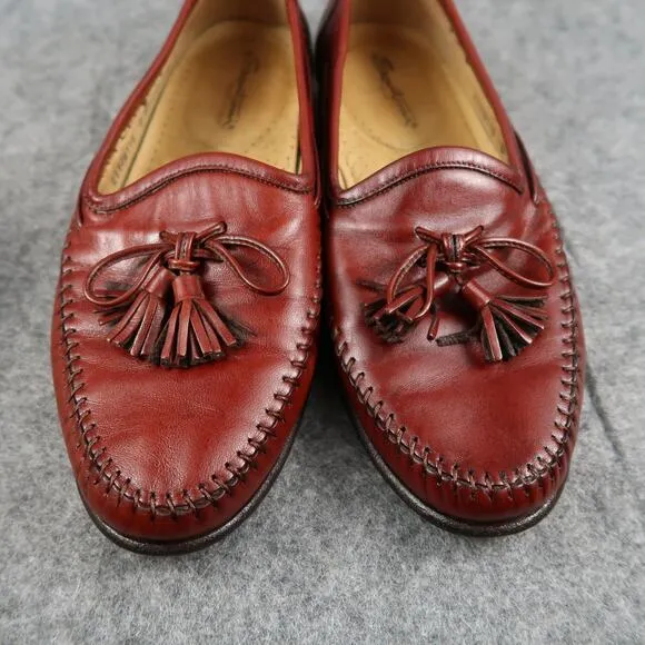 Santoni Shoes Mens 9.5 Tassel Loafer Slip On Leather Handcrafted Italian Classic