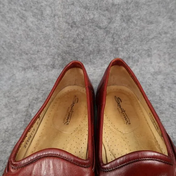 Santoni Shoes Mens 9.5 Tassel Loafer Slip On Leather Handcrafted Italian Classic
