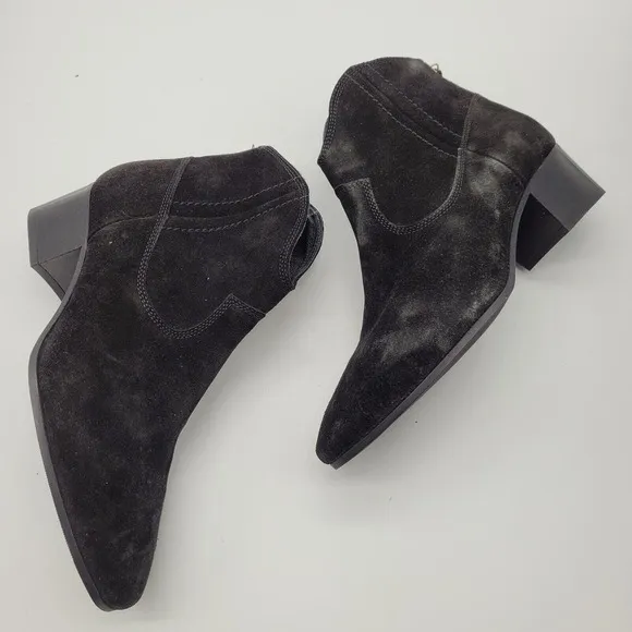 SAS Dylan Genuine Leather suede Ankle Boots booties womens Size 10 heeled