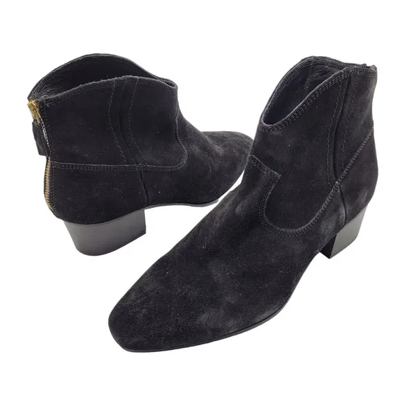 SAS Dylan Genuine Leather suede Ankle Boots booties womens Size 10 heeled